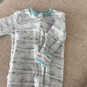 Charming Kids Footie with Car Design